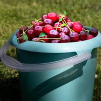 Vedro keeeper Mika s odmernou stupnicou a ergonomickou rukoväťou, 10 l, 5 ks, Nordic Blue 8