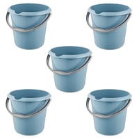 Vedro keeeper Mika s odmernou stupnicou a ergonomickou rukoväťou, 10 l, 5 ks, Nordic Blue 1