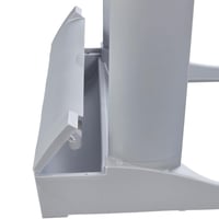 stojan na odpadkové vrecia keeeper Modular 100 l, strieborná a antracitová farba, pre systém OKT Modular 8