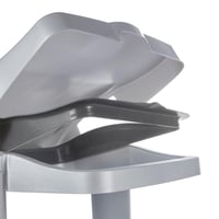 stojan na odpadkové vrecia keeeper Modular 100 l, strieborná a antracitová farba, pre systém OKT Modular 6