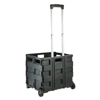 keeeper Olli sklopiva kolica za kupovinu, 65 l, nosivost 35 kg, lagani kotači, crna 3