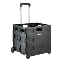 keeeper Olli sklopiva kolica za kupovinu, 65 l, nosivost 35 kg, lagani kotači, crna 2