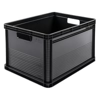Sada úložných boxov keeeper Robert, 3 x 64 l, grafitovo sivá, stohovateľná, úložná debna z polypropylénu odolného voči kyselinám a vhodného na potraviny 1