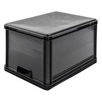 Sada úložných boxov keeeper Robert, 3 x 64 l, grafitovo sivá, stohovateľná, úložná debna z polypropylénu odolného voči kyselinám a vhodného na potraviny 5
