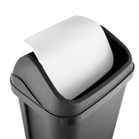 Keeeper Swantje Odpadkový kôš s výklopným vekom 25 litrov grafitovo sivý kôš na odpad s vekom do domácnosti 4