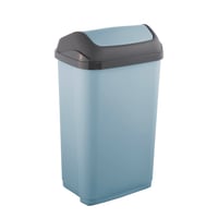 Odpadkový kôš s výklopným vekom keeeper Swantje, 50 l, Nordic Blue, 38,5 x 29 x 66 cm 2
