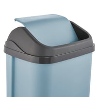 Odpadkový kôš s výklopným vekom keeeper Swantje, 50 l, Nordic Blue, 38,5 x 29 x 66 cm 4