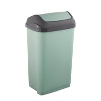 Coș de gunoi cu capac basculant keeeper Swantje, 50 L, Nordic Green, 38,5 x 29 x 66 cm 2
