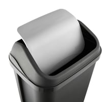 Coș de gunoi keeeper Swantje cu capac basculant, 50 l, gri grafit 5