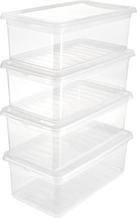 keeeper Tároló Doboz Szellőzőrendszerrel 4 db 5,6 L Átlátszó Bea - Set: 4x 5,6 L, Transparent 3
