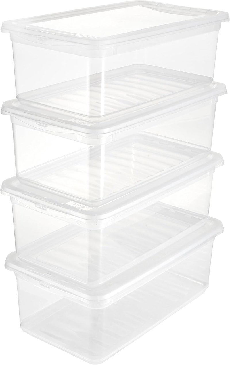 keeeper Tároló Doboz Szellőzőrendszerrel 4 db 5,6 L Átlátszó Bea - Set: 4x 5,6 L, Transparent