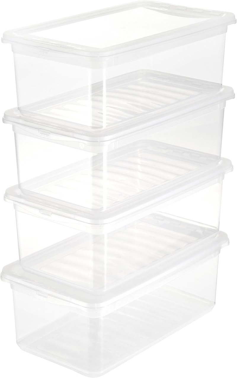 keeeper Tároló Doboz Szellőzőrendszerrel 4 db 5,6 L Átlátszó Bea - Set: 4x 5,6 L, Transparent