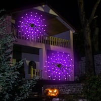 KEELYY 80 LED Pókháló Fényfüzér Halloween Dekoráció Kültéri Beltéri 5