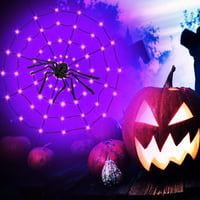 KEELYY 80 LED Pókháló Fényfüzér Halloween Dekoráció Kültéri Beltéri 6