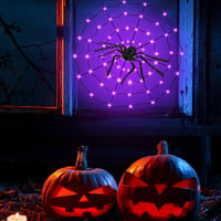 KEELYY 80 LED Pókháló Fényfüzér Halloween Dekoráció Kültéri Beltéri 7