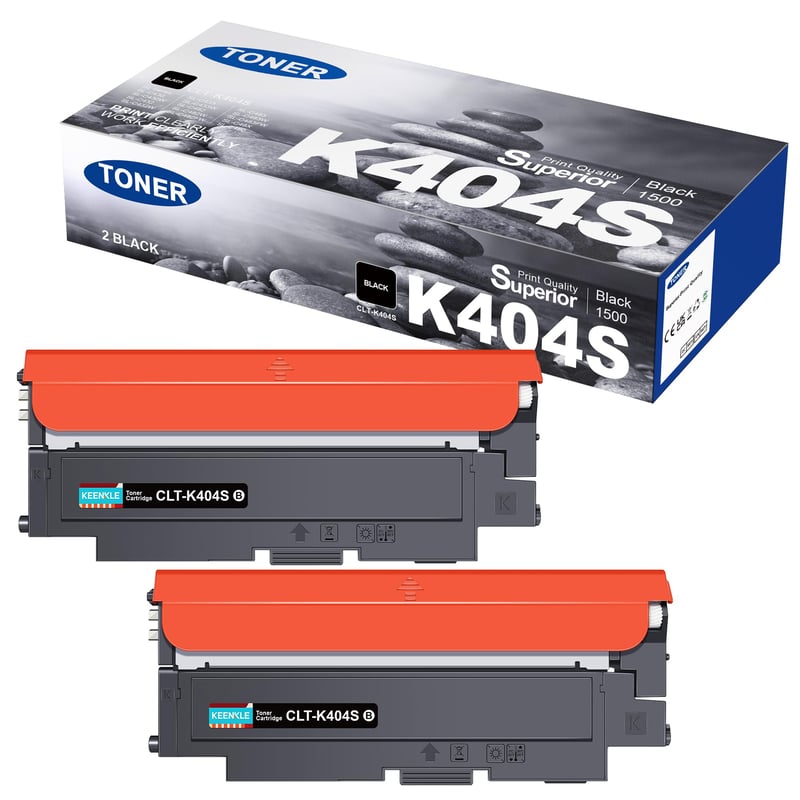 Kompatibilný toner KEENKLE CLT-P404C K404S pre tlačiarne Samsung C480W, C480FW, C430W, C430, C480FN, C48X Xpress – čierny, 2-balenie