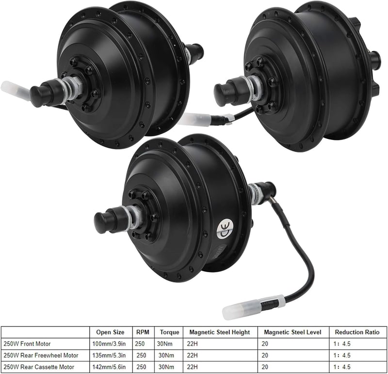 Keenso 250W 35V Elektromos Kerékpár Hub Motor Kit 25 km/h