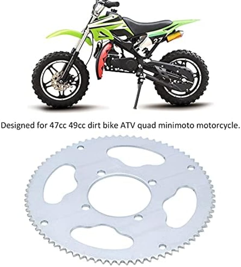 Keenso 54mm 80 fogas acél láncszemű quad ATV dirt bike robogó alkatrész