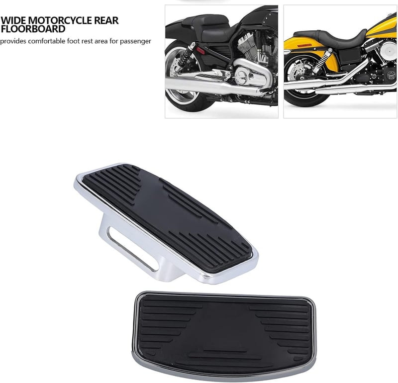 Keenso Állítható széles hátsó utas lábtartó motorhoz pedál 1 pár futódeszka running board