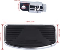 Keenso Állítható széles hátsó utas lábtartó motorhoz pedál 1 pár futódeszka running board 2