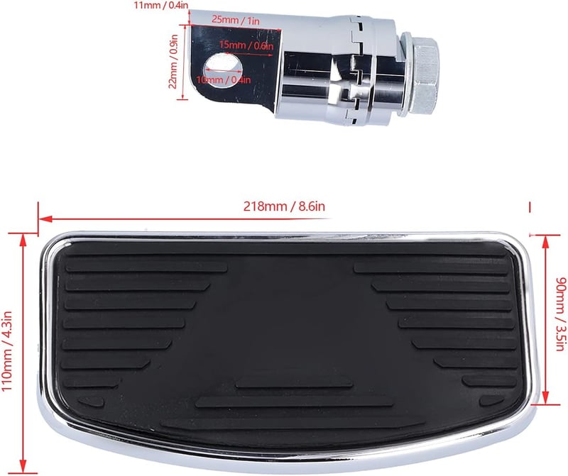 Keenso Állítható széles hátsó utas lábtartó motorhoz pedál 1 pár futódeszka running board