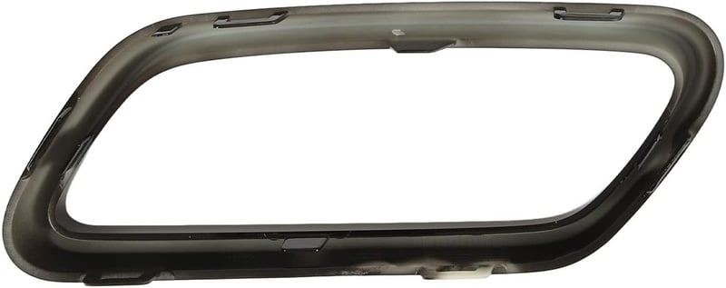 Keenso autó kipufogó végcső trim, C Class W206 fényes fekete, 1 pár