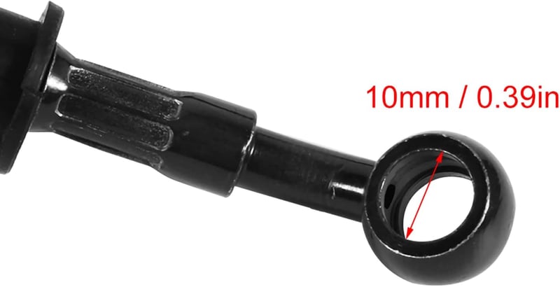 Keenso Motorkerékpár Fékcsatorna Acél Flex 500mm Kék Kuplung Olajvezeték