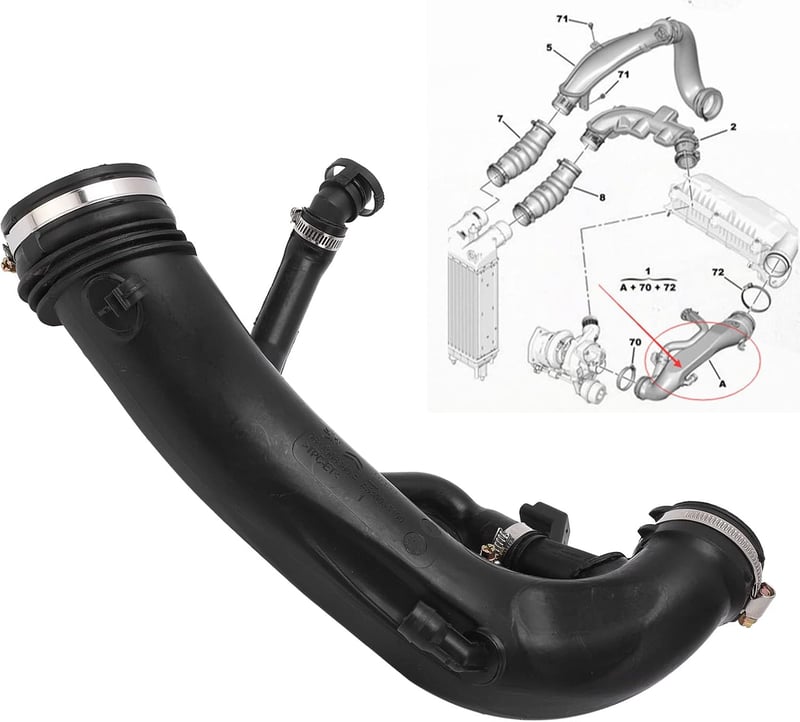 Keenso Turbo Szívócső Gumicső 1440Q6 Peugeot 308 508 3008 5008 C4