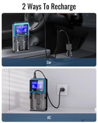 Univerzálna inteligentná nabíjačka batérií Keenstone pre 18650, AA, AAA s LCD displejom, pre Ni-MH, Ni-CD, Li-Ion, LiFePO4, IMR, 10440, 14500, 16340, 26650 5