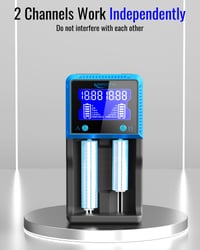 Univerzálna inteligentná nabíjačka batérií Keenstone pre 18650, AA, AAA s LCD displejom, pre Ni-MH, Ni-CD, Li-Ion, LiFePO4, IMR, 10440, 14500, 16340, 26650 2