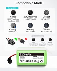 Keenstone 3200mAh Conga Excellence 1090 990 950 1790 Pótakkumulátor 2