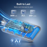 Keenstone Dyson V10 SV12 csere akkumulátor - 8000 mAh 2