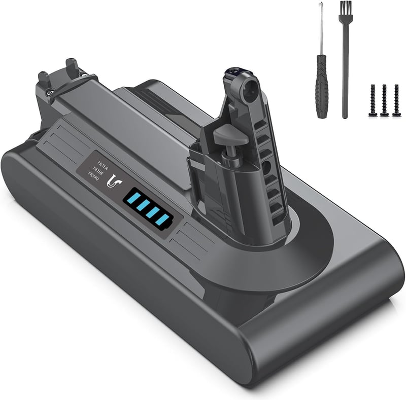 Keenstone 8000 mAh csereakkumulátor Dyson V10 / SV12 / SV27 porszívókhoz