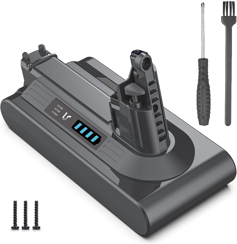 Keenstone Dyson V10 SV12 csere akkumulátor - 8000 mAh
