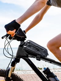 Geantă de bicicletă 3 în 1 KEEPIFY 25L, impermeabilă, pentru portbagaj, cu compartiment pentru laptop și benzi reflectorizante - Negru 6