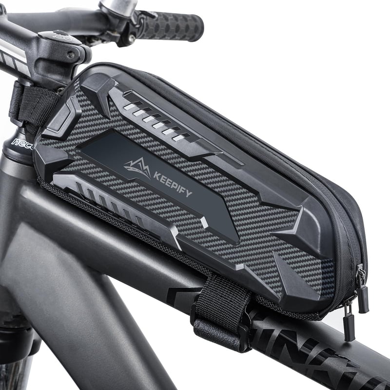 Geantă de bicicletă 3 în 1 KEEPIFY 25L, impermeabilă, pentru portbagaj, cu compartiment pentru laptop și benzi reflectorizante - Negru