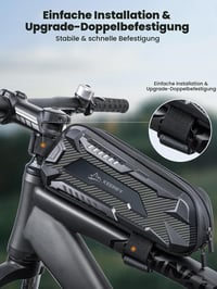 Geantă de bicicletă 3 în 1 KEEPIFY 25L, impermeabilă, pentru portbagaj, cu compartiment pentru laptop și benzi reflectorizante - Negru 4