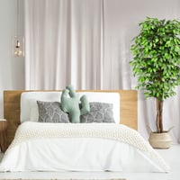 Umelý fikus Keeplush 210 cm, s kmeňom z prírodného dreva, realistická umelá rastlina, veľký zelený umelý strom do obývačky, spálne, kancelárie či na záhradu 8