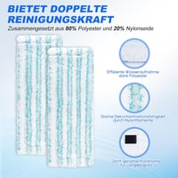 KEEPOW 2 db Leifheit Clean Twist M Ergo Micro Duo Mopfej Csere Takarók 3