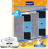 KEEPOW 4 db Mosható Mop Pad iRobot Braava Jet M6134 Robotporszívóhoz 1