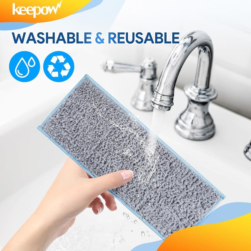 KEEPOW 4 db Mosható Mop Pad iRobot Braava Jet M6134 Robotporszívóhoz