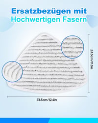 KEEPOW 5 db Mikroszálas Csere Felmosófej Vileda Gőztisztítóhoz - Mosható és Újrahasználható Fehér/Szürke Csíkos Betét

AI: KEEPOW 5 db Mikro 4