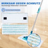 KEEPOW 6db Mikroszálas Felmosófej Leifheit Clean Twist M Ergo Micro Duo Felmosóhoz - Csempére, Parkettára, Laminált Padlóra 2