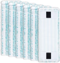KEEPOW 6db Mikroszálas Felmosófej Leifheit Clean Twist M Ergo Micro Duo Felmosóhoz - Csempére, Parkettára, Laminált Padlóra 1