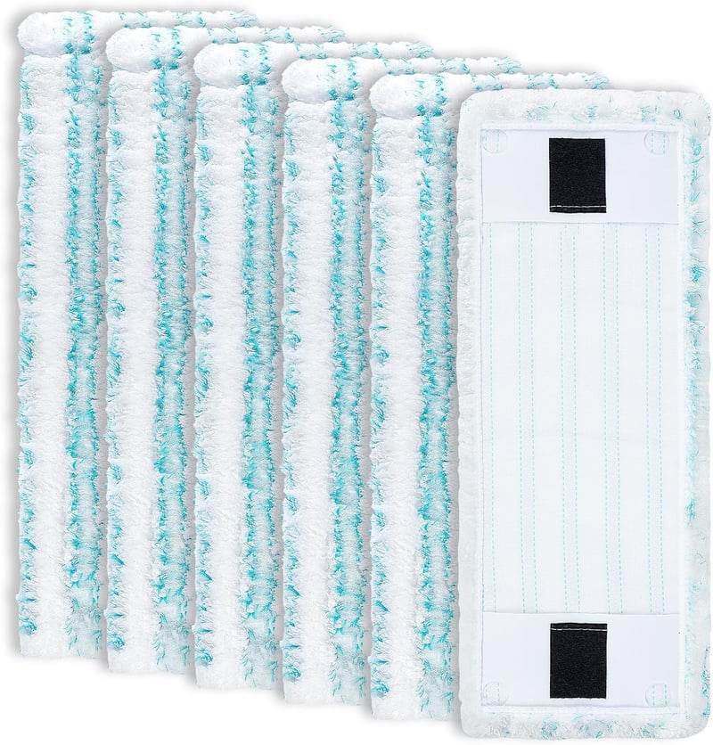 KEEPOW 6db Mikroszálas Felmosófej Leifheit Clean Twist M Ergo Micro Duo Felmosóhoz - Csempére, Parkettára, Laminált Padlóra