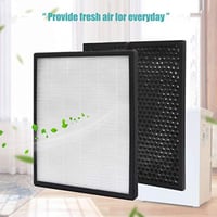 KEEPOW Cserefilter Szett Levoit LV-PUR131 Légtisztítóhoz - 2 HEPA + 2 Aktív Szén Szűrő, PM2.5 Részecskeszűrés, LV-PUR131S Kompatibilis 3