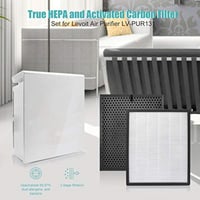 KEEPOW Cserefilter Szett Levoit LV-PUR131 Légtisztítóhoz - 2 HEPA + 2 Aktív Szén Szűrő, PM2.5 Részecskeszűrés, LV-PUR131S Kompatibilis 2