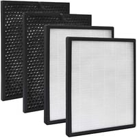 KEEPOW Cserefilter Szett Levoit LV-PUR131 Légtisztítóhoz - 2 HEPA + 2 Aktív Szén Szűrő, PM2.5 Részecskeszűrés, LV-PUR131S Kompatibilis 1