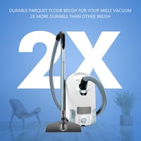 KEEPOW Parketta Kefe Miele Porszívóhoz 35mm - Kompatibilis S8340, C1 C2 C3, S1-S8, Swing H1 Modellekkel - Lószőr Sörtés Kemény Padlóhoz 5