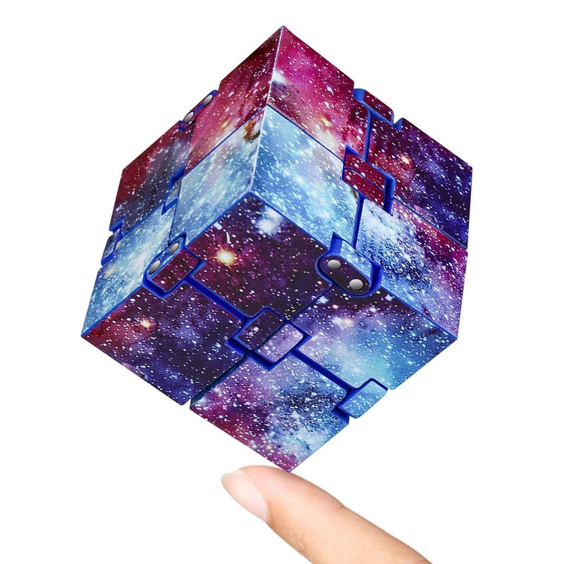 KEEYMENT Infinity Cube Fidget hračka, galaktická antistresová kocka pre dospelých a deti, hlavolam na odbúranie úzkosti a krátenie času